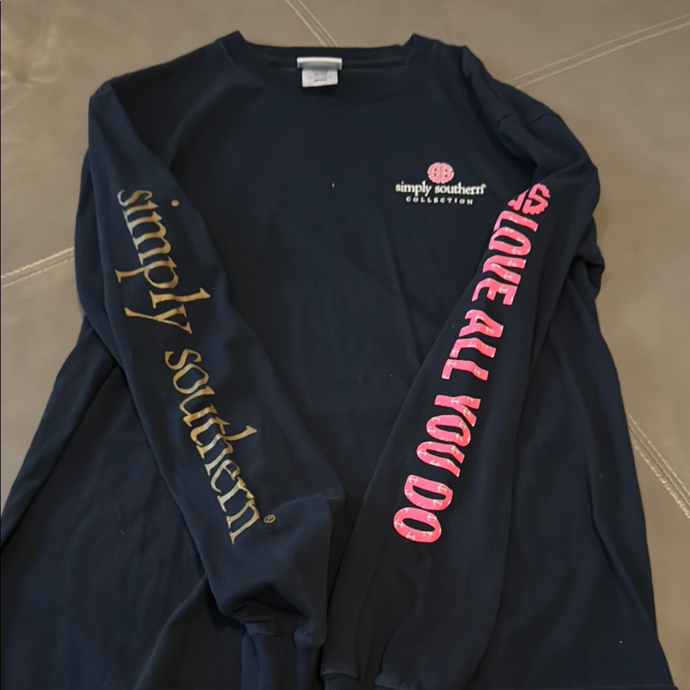 Simply Southern Navy Long Sleeve Shirt